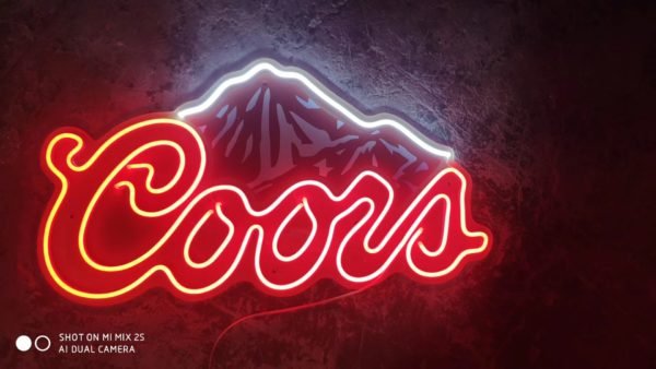 coors neon sign
