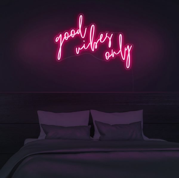 good vibes only neon sign