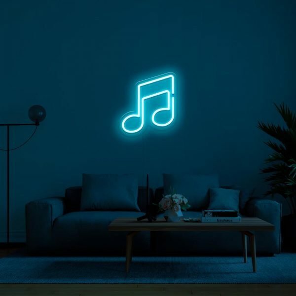 music neon sign