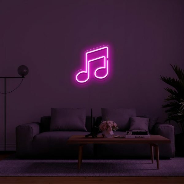 music neon sign