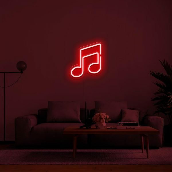 music neon sign