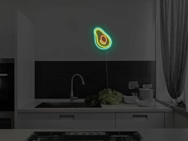 avocado neon sign