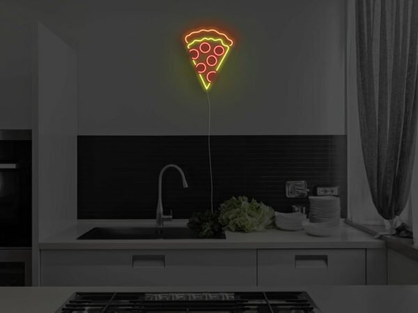 pizza neon sign