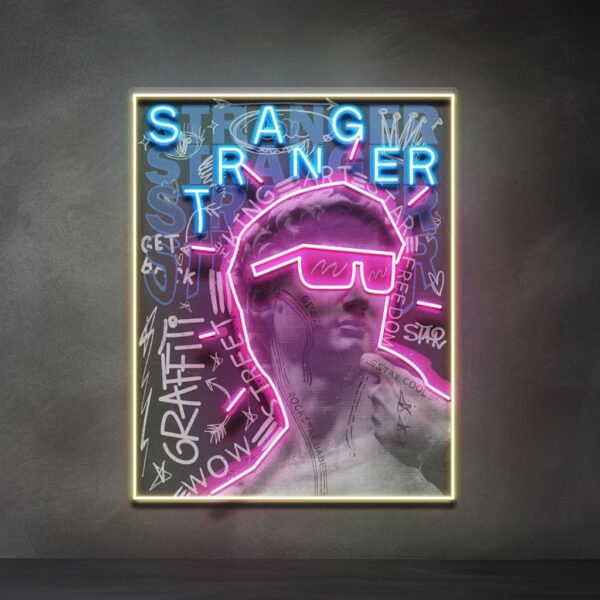 David Stranger Collapse Art LED Neon Sign Light Pop Art - Image 4