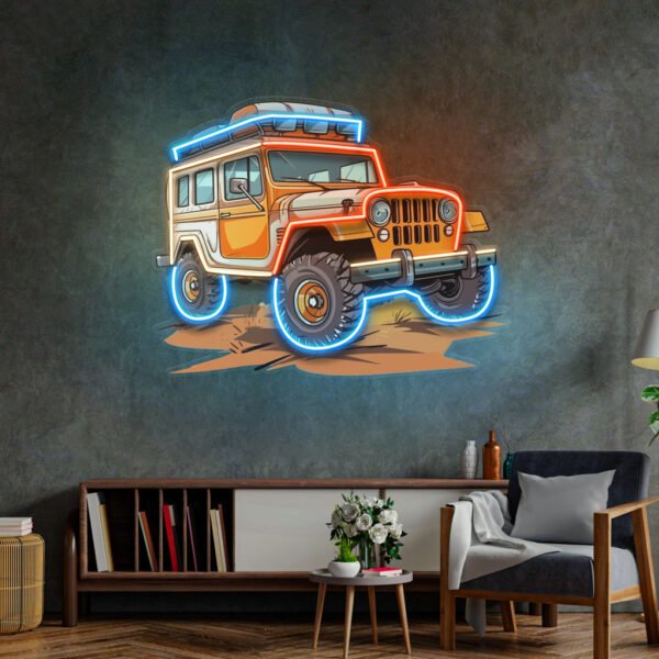 Adventure Jeep LED Neon Sign Light Pop Art - Image 4