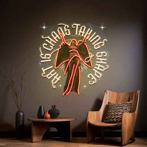 Art Is Chaos Taking Shape Collapse Art LED Neon Sign Light Pop Art - Image 2