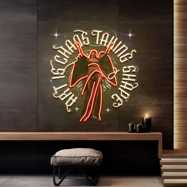Art Is Chaos Taking Shape Collapse Art LED Neon Sign Light Pop Art - Image 3