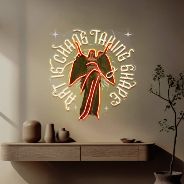 Art Is Chaos Taking Shape Collapse Art LED Neon Sign Light Pop Art - Image 4