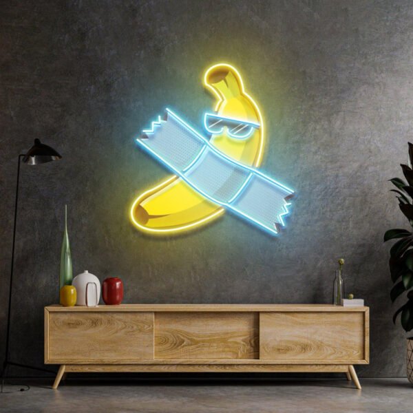 Banana Chilling Led Neon Acrylic Artwork - Image 3