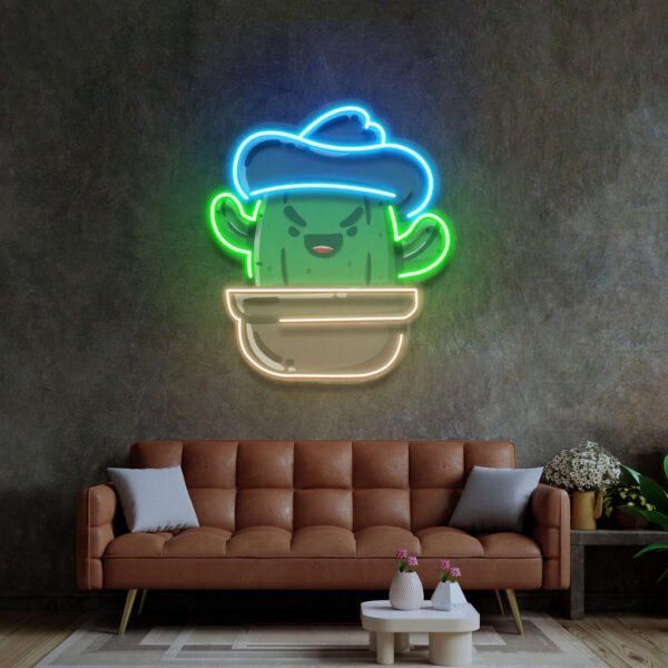 Cactus LED Neon Sign Light Pop Art - Image 3