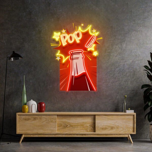 Cola Led Neon Acrylic Artwork - Image 4