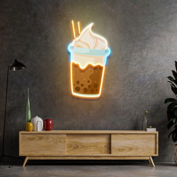 Choco Milktea Led Neon Acrylic Artwork - Image 4