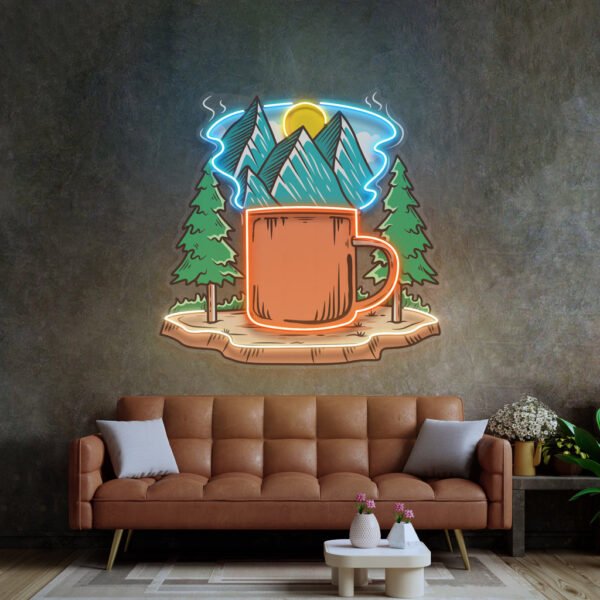 Cup of Nature LED Neon Sign Light Pop Art - Image 2