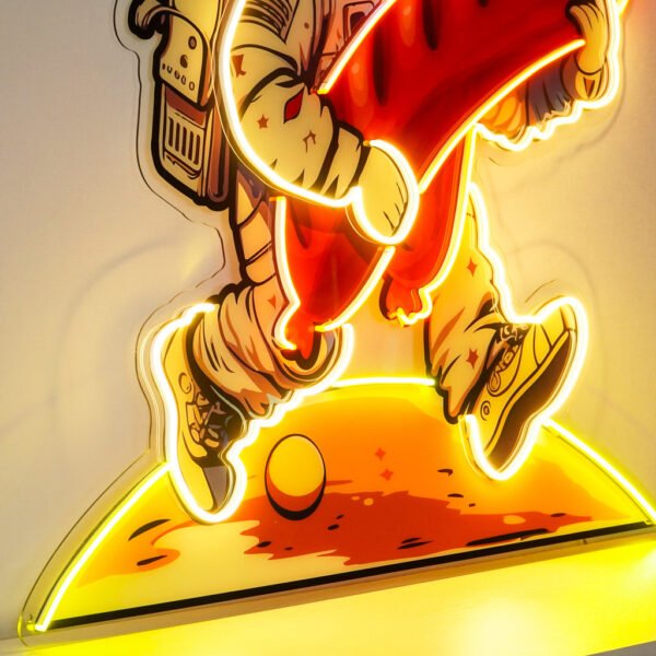 Astronaut and Sausage Led Neon Acrylic Artwork - Image 3