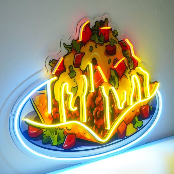 Chili Cheese Nachos LED Neon Sign Light Pop Art - Image 2