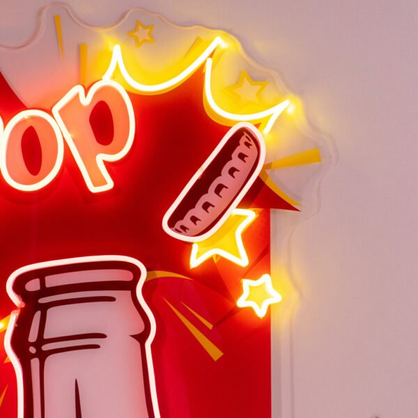 Taco Gentlemen Neon Acrylic Artwork - Image 4