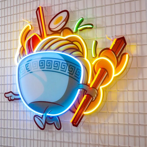 Ramen Bowl LED Neon Sign Light Pop Art - Image 2
