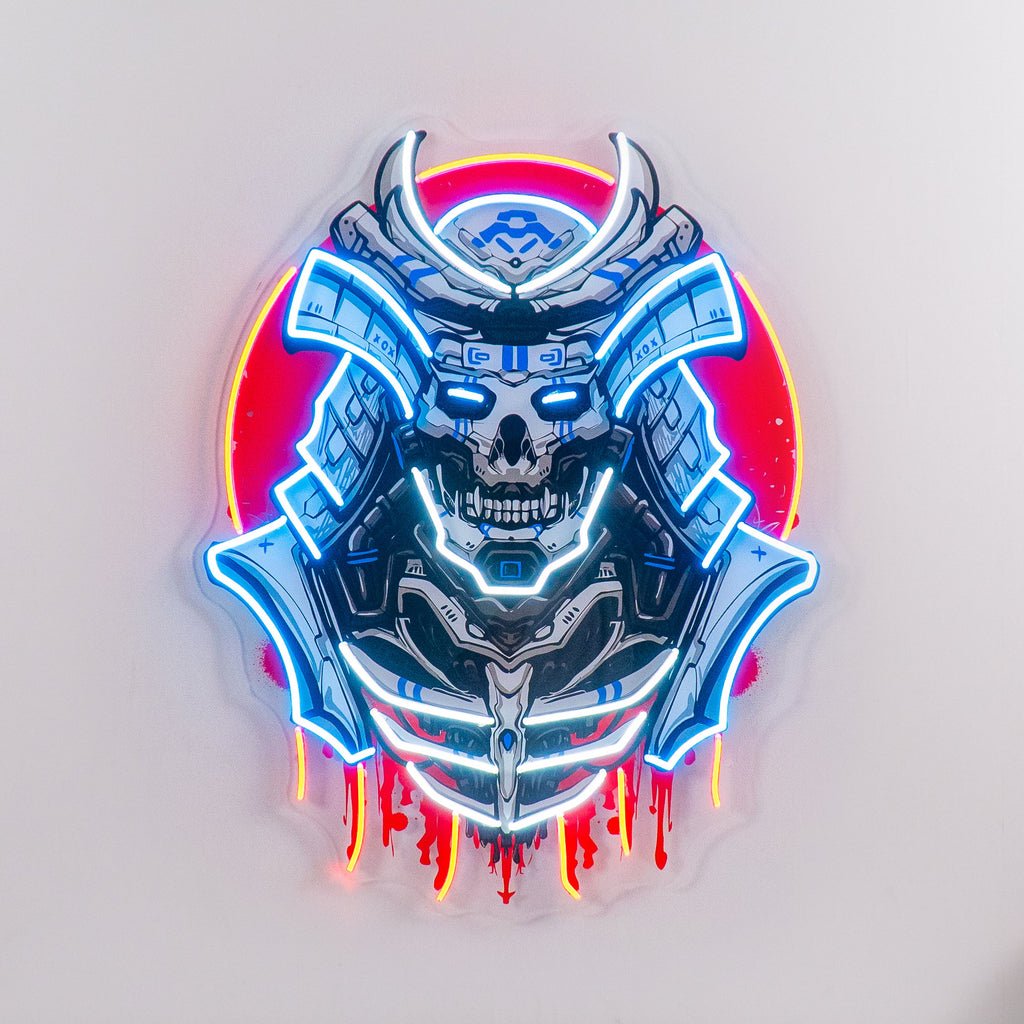 The Japanese Samurai Robot LED Neon Sign Light Pop Art - Image 2