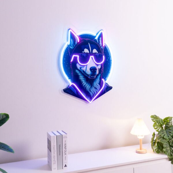 Cool Husky LED Neon Sign Light Pop Art - Image 3