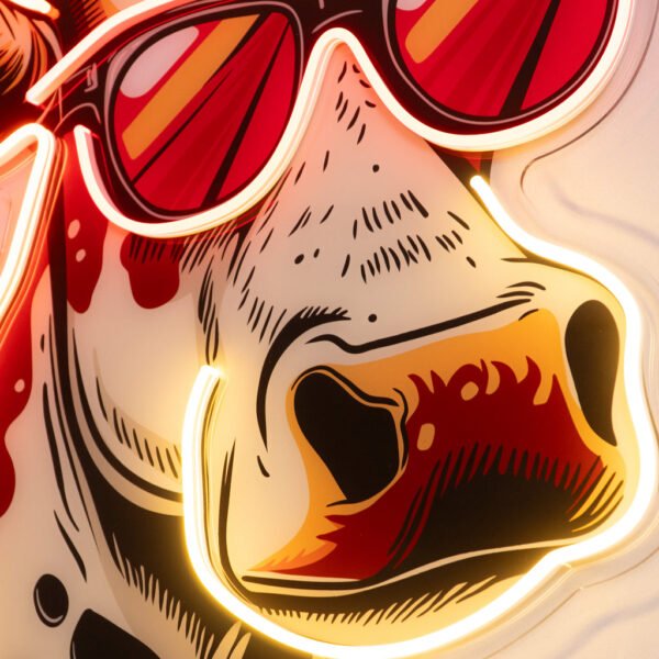 Cool Cow LED Neon Sign Light Pop Art - Image 2