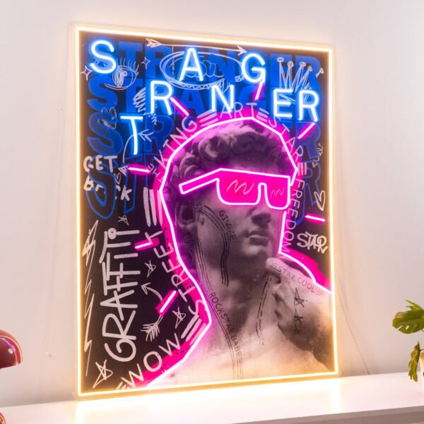David Stranger Collapse Art LED Neon Sign Light Pop Art - Image 3