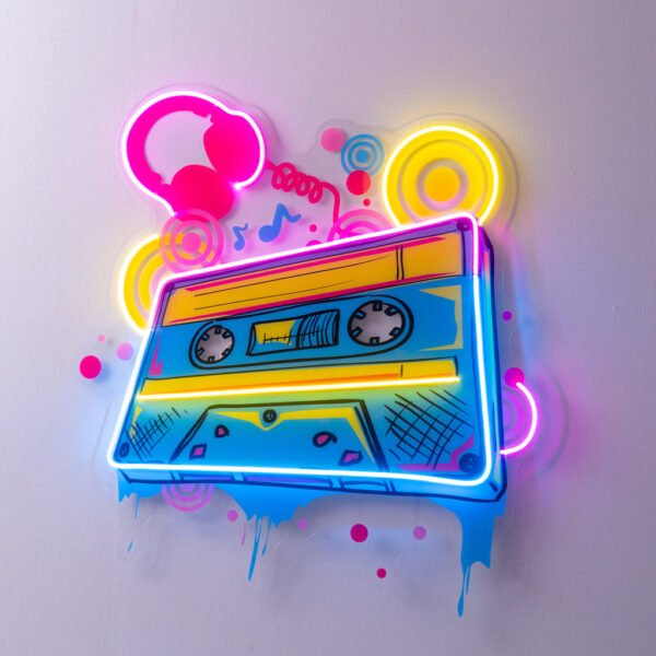 Cassette Color LED Neon Sign Light Pop Art - Image 2