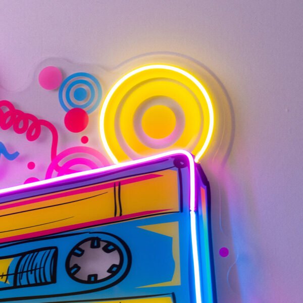 Cassette Color LED Neon Sign Light Pop Art - Image 3