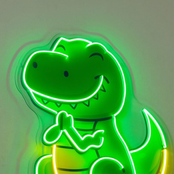 Dinosaur Clapping LED Neon Sign Light Pop Art - Image 2
