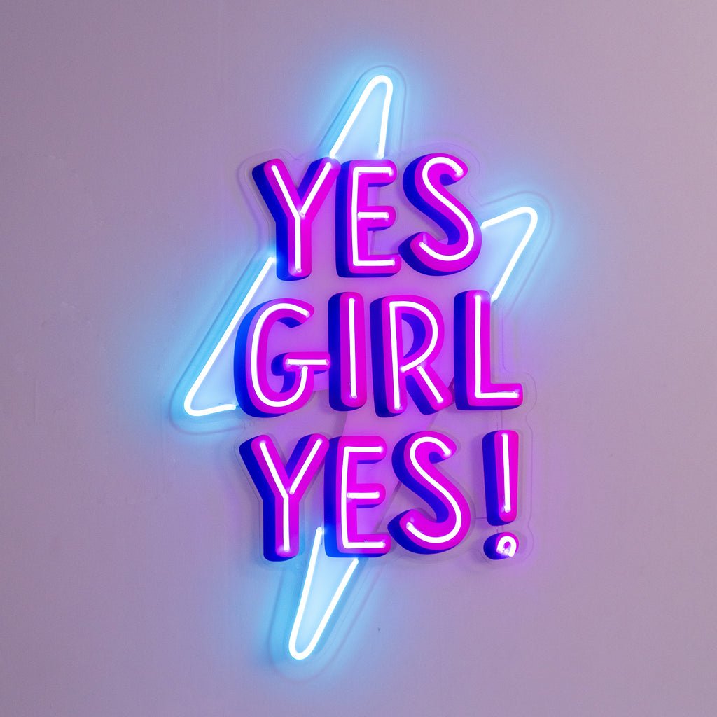 Yes Girl Yes Led Neon Acrylic Artwork - Image 3