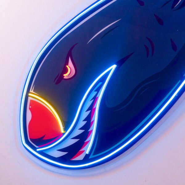 Shark Bomb LED Neon Sign Light Pop Art - Image 2