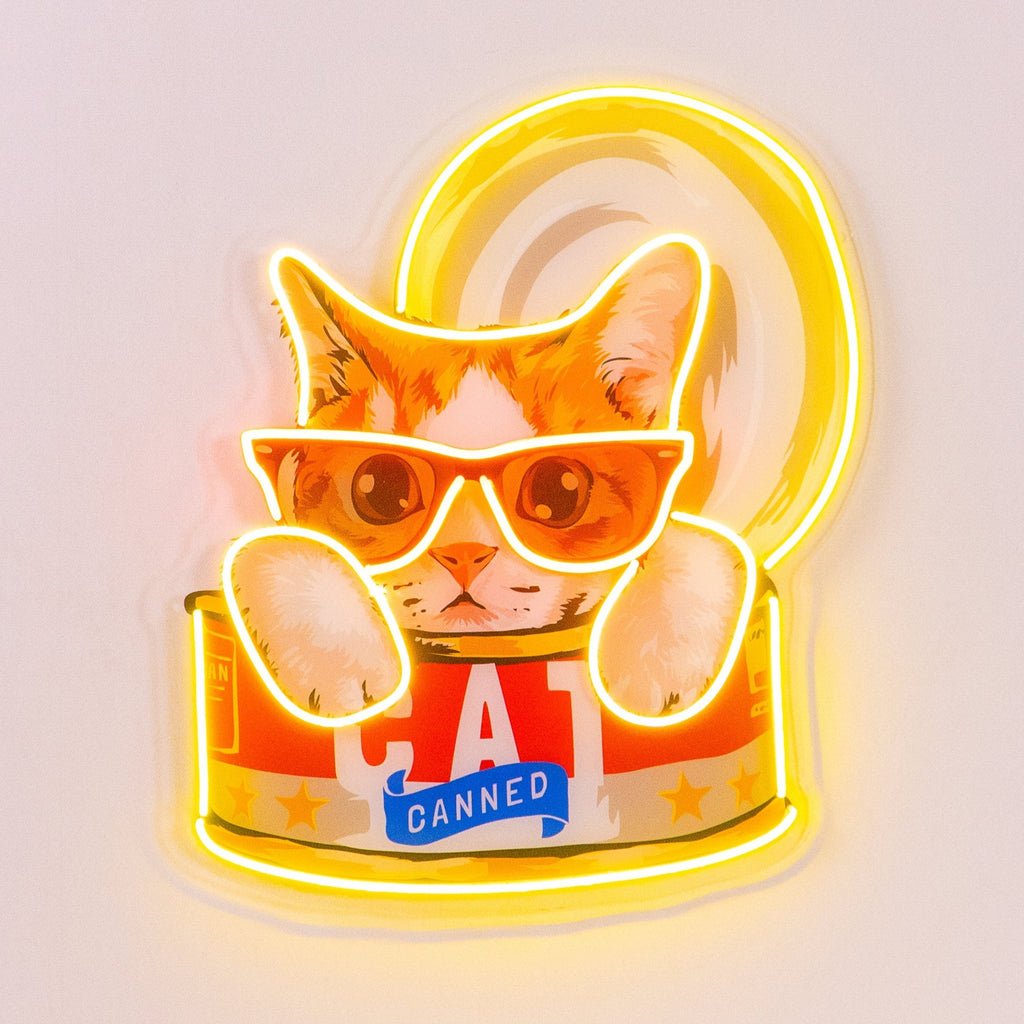 Cat Food LED Neon Sign Light Pop Art - Image 2
