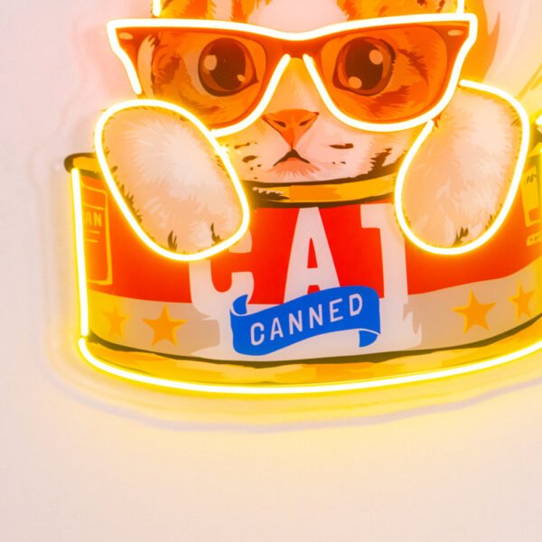 Cat Food LED Neon Sign Light Pop Art - Image 2