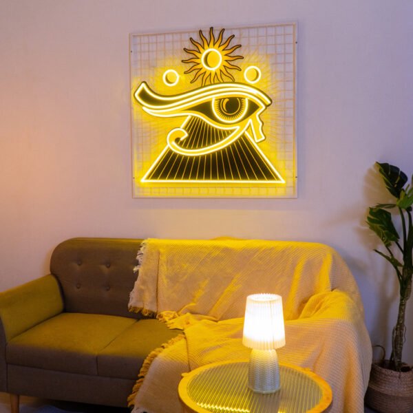 Eye of Ra Led Neon Acrylic Artwork - Image 3