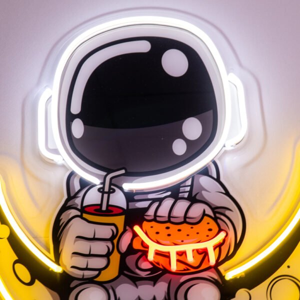Basketball Shot Astronaut Led Neon Acrylic Artwork