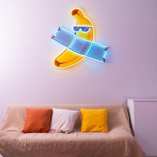 Banana Chilling Led Neon Acrylic Artwork - Image 3