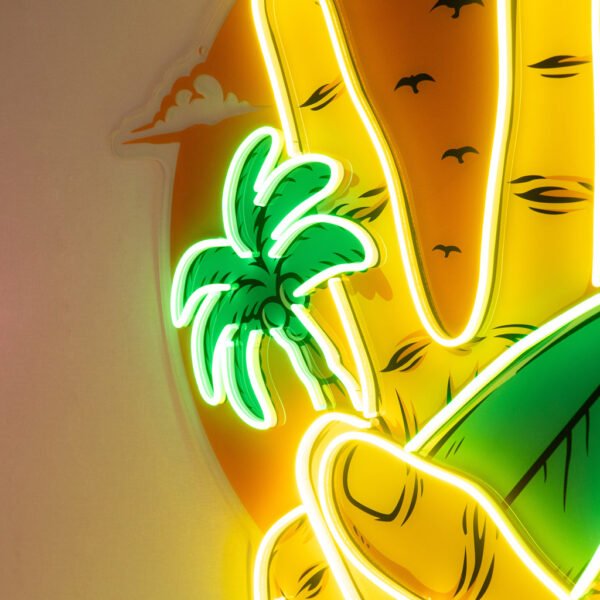 The Beach Led Neon Acrylic Artwork - Image 4