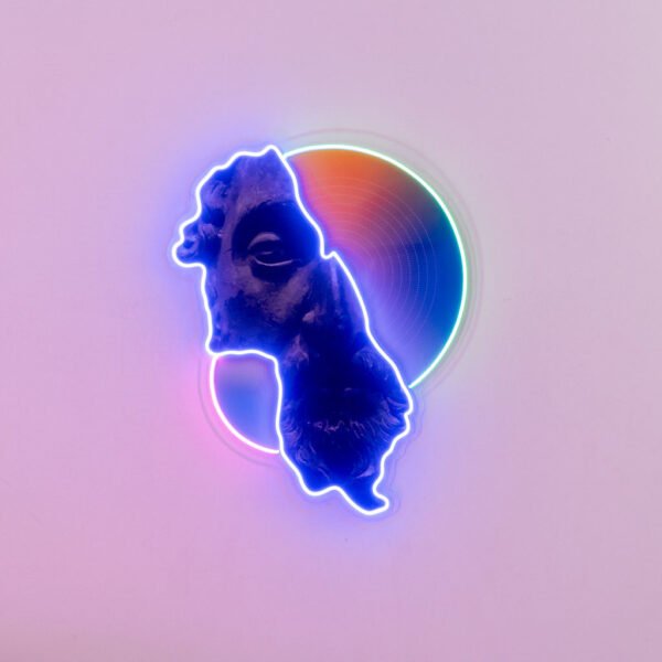 Abstract Art Neon Acrylic Artwork - Image 3