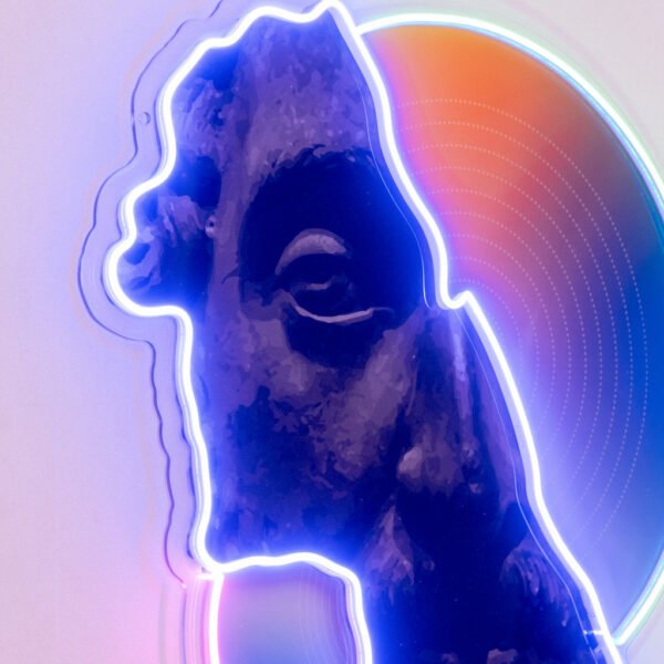 Abstract Art Neon Acrylic Artwork - Image 2