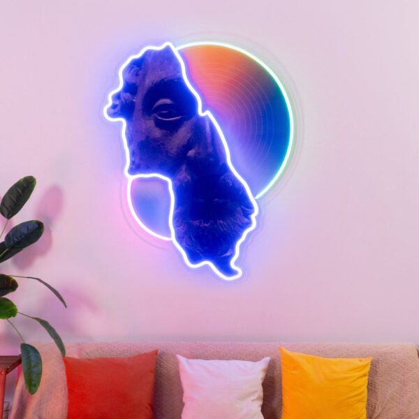 Abstract Art Neon Acrylic Artwork - Image 2