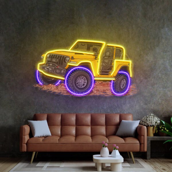 Extreme Blue Off Road LED Neon Sign Light Pop Art - Image 3