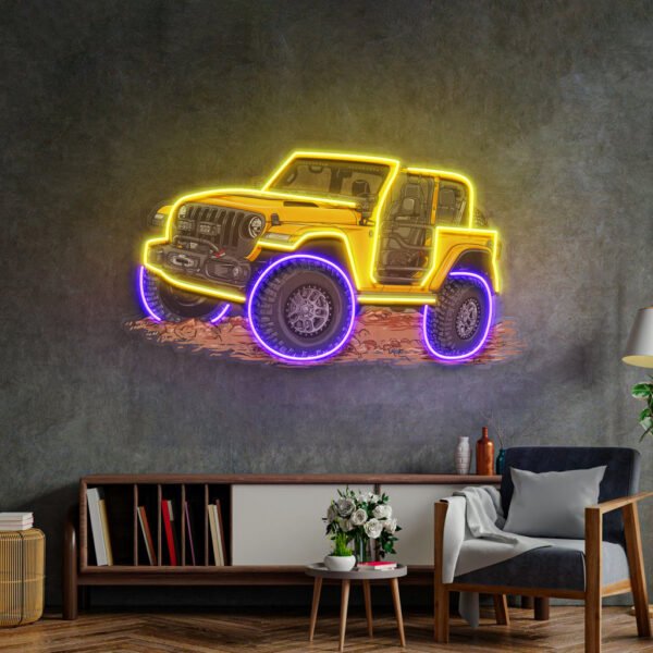 Extreme Blue Off Road LED Neon Sign Light Pop Art - Image 2