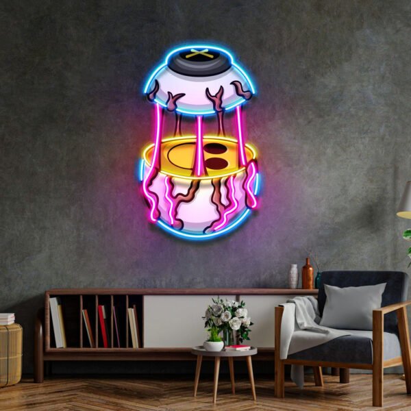 Eyes Emoticon Streetwear LED Neon Sign Light Pop Art - Image 2