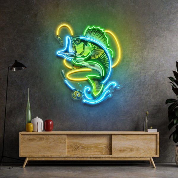 Fishing Easy LED Neon Sign Light Pop Art - Image 2