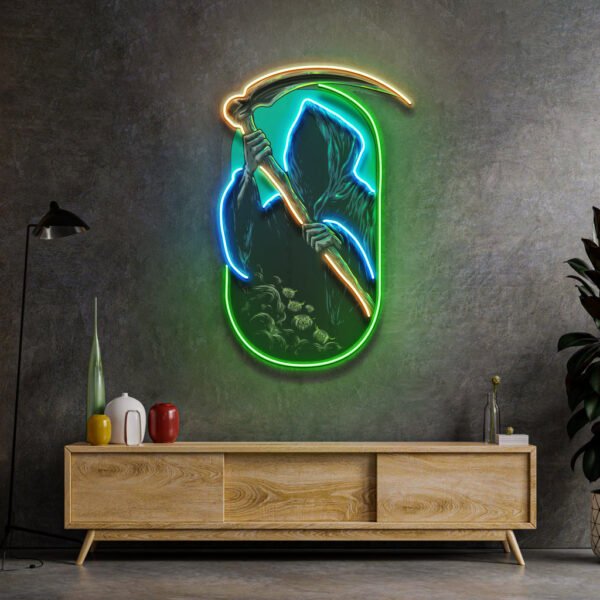 Grim Reaper LED Neon Sign Light Pop Art Sale price$189 Regular price$315 Save 40% - Image 4