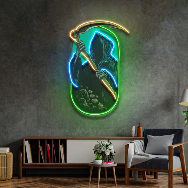 Grim Reaper LED Neon Sign Light Pop Art Sale price$189 Regular price$315 Save 40% - Image 2