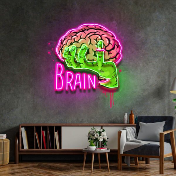 Make Your Brain LED Neon Sign Light Pop Art - Image 2