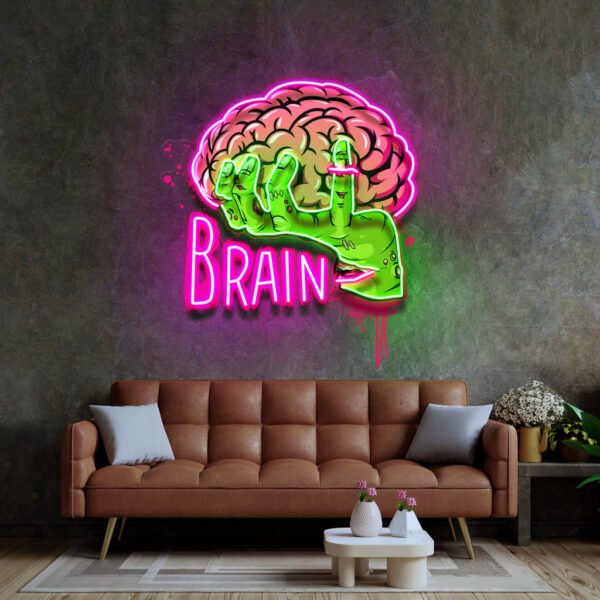 Make Your Brain LED Neon Sign Light Pop Art - Image 3