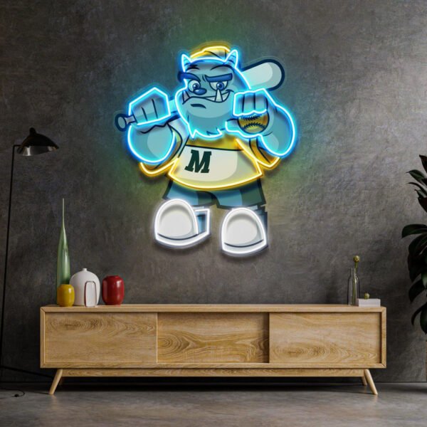 Monster Softball LED Neon Sign Light Pop Art - Image 4