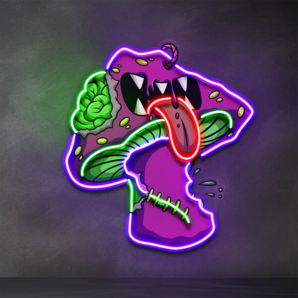 Mushroom Monster Streetwear LED Neon Sign Light Pop Art - Image 4