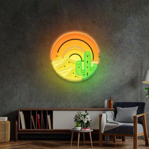 Sahara Desert Sunset LED Neon Sign Light Pop Art - Image 4